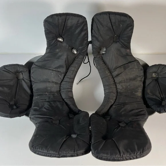 Black and Silver Football Shoulder Pads - Picture 7 of 7